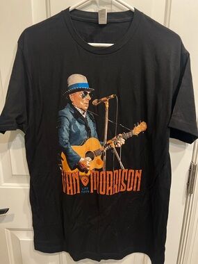 Black van Morrison concert tour tee shirt